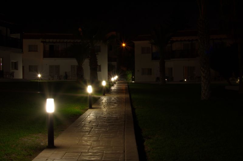 Courtyard Light Installation in Olathe, KS